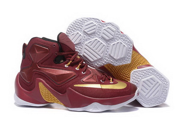 Nike Lebron Xiii(13) Wine Red Gold Sneakers Netherlands
